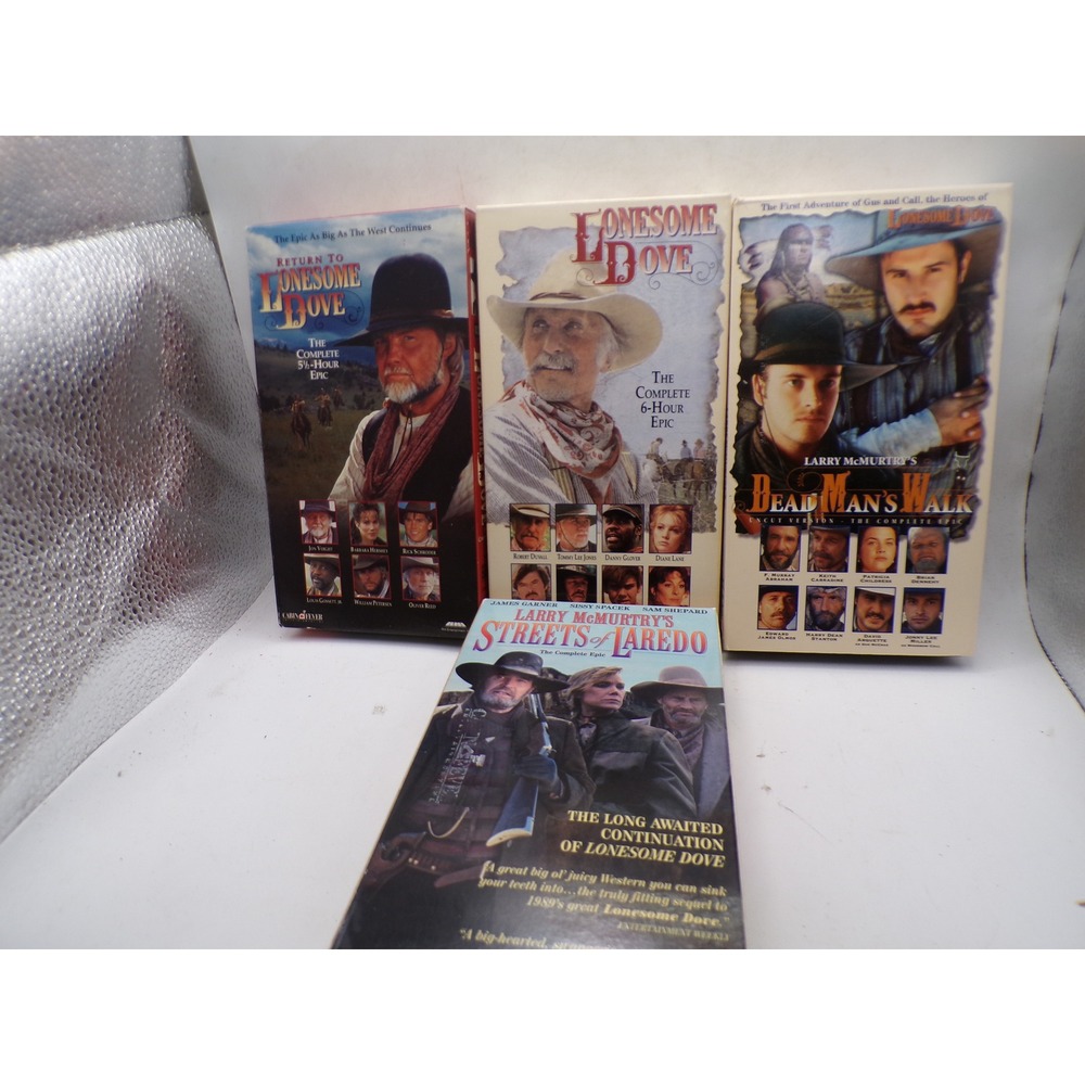 Lonesome Dove VHS Set Return To Lonesome Dove Dead Mans Walk Streets Of Laredo‎